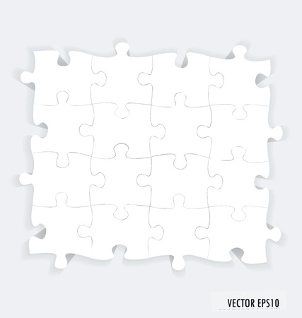 Paper cut of Puzzle. Vector illustration.のイラスト素材