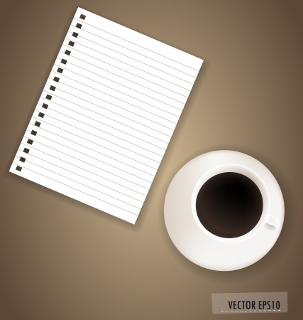 Paper, ready for your text. Vector illustration.のイラスト素材