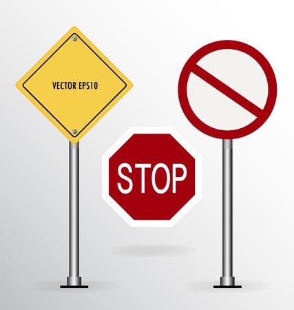 Traffic sign.  illustration.のイラスト素材