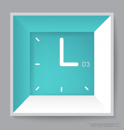 White modern frame on the wall,  illustration.のイラスト素材