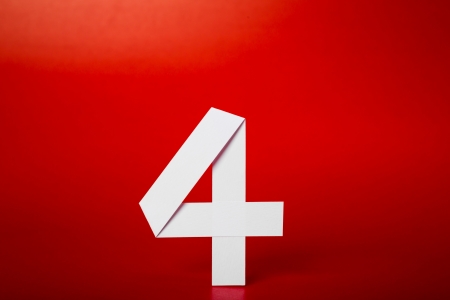 True paper cut of American Independence Day 4th Julyの写真素材