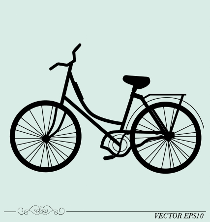 Vintage Retro Bicycle Background. の写真素材