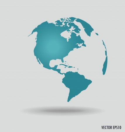 Modern globe. Vector illustration.のイラスト素材