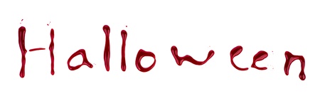 Halloween bloody textの写真素材