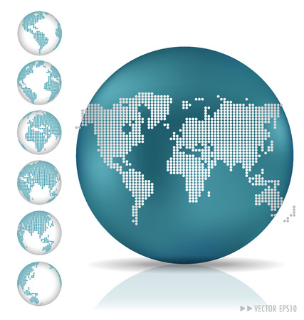 Modern globe. Vector illustration.のイラスト素材