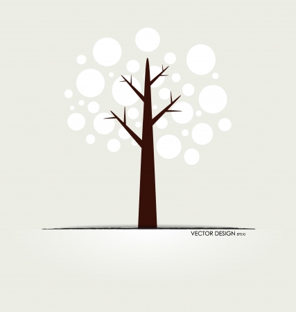 Abstract tree. Vector illustration.のイラスト素材