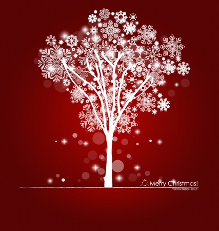 Christmas tree. Vector illustration.のイラスト素材