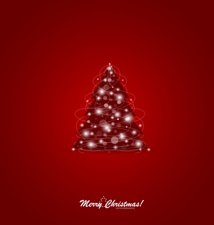 Christmas tree. Vector illustration.のイラスト素材