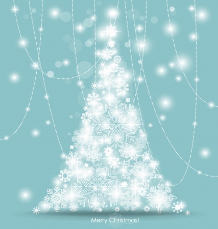 Christmas tree. Vector illustration.のイラスト素材