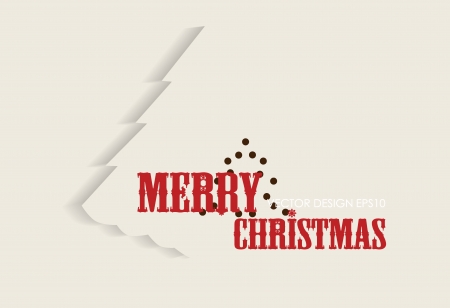 Merry Christmas Greeting Card, vector illustration.のイラスト素材
