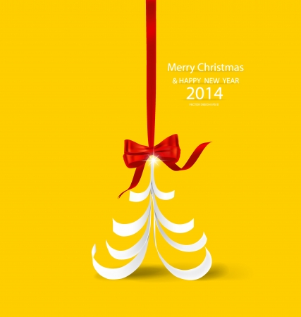 Christmas ball and picture frames, photo art gallery on yellow wall. Vector EPS10のイラスト素材