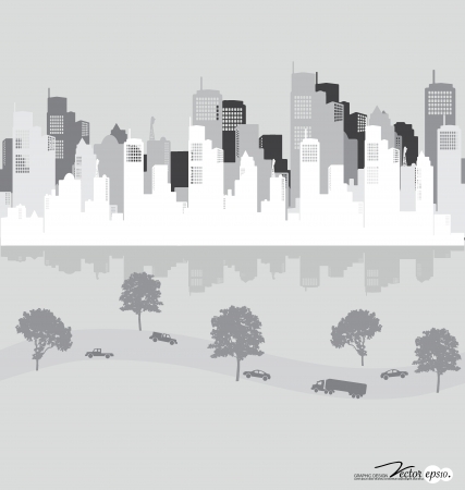 City, vector Illustrationのイラスト素材