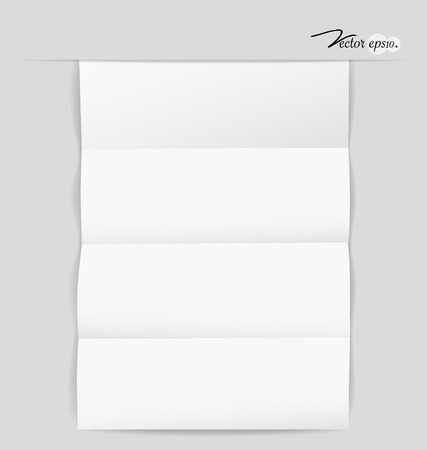 White note paper, ready for your message. Vector illustration.のイラスト素材