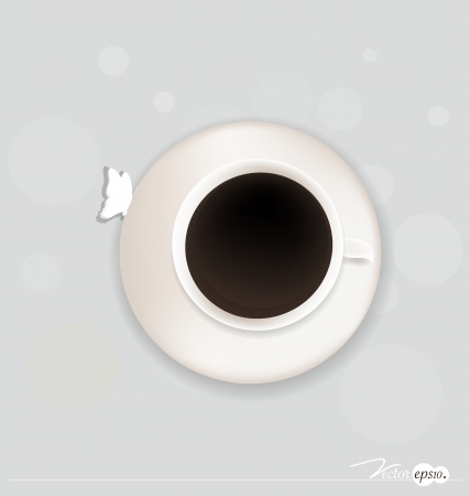 Cup of coffee. Vector illustration.のイラスト素材