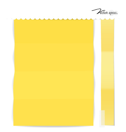 Collection of various note papers, ready for your message. Vector illustration.のイラスト素材