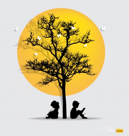 Vector Decorative Wall Stickers For Your House's Interiors. (easy to make your own wall stickers)のイラスト素材