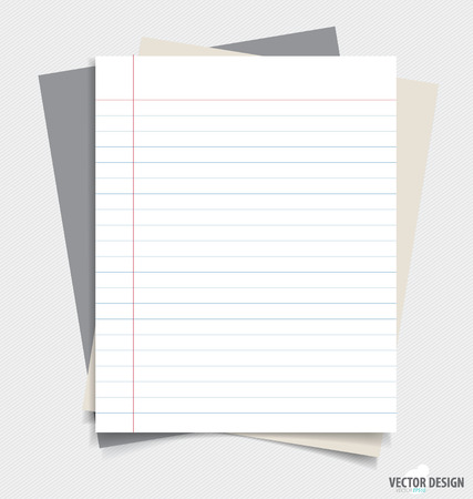 Note papers, ready for your message. Vector illustration.のイラスト素材