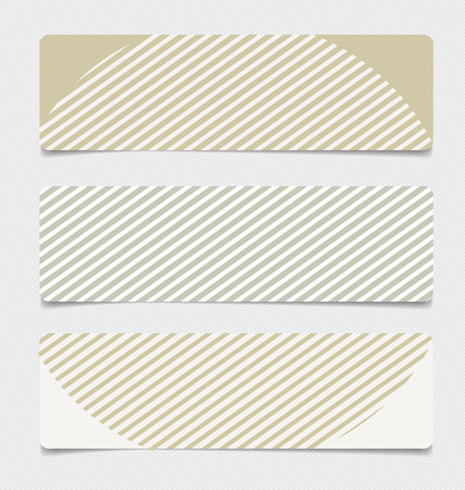 Cute note papers, ready for your message. Vector illustration.のイラスト素材