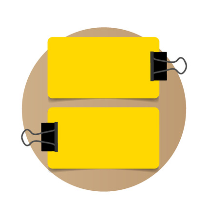 Cute note papers, ready for your message. Vector illustration.のイラスト素材