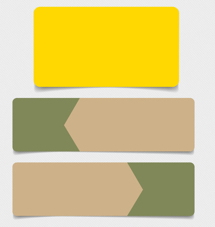 Note papers, ready for your message. Vector illustration.のイラスト素材