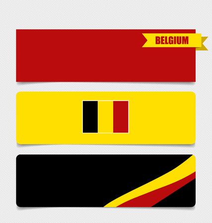 Belgium, Flags concept design. Vector illustration.のイラスト素材