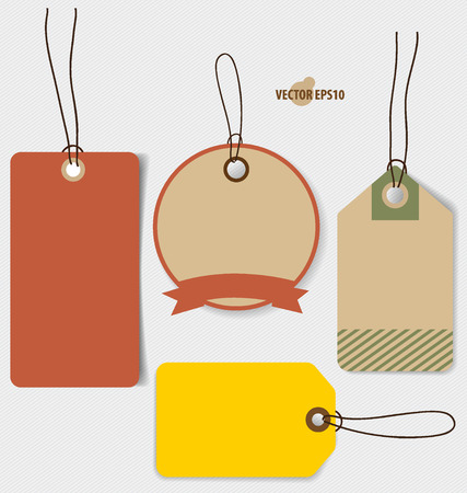 Price tag, sale coupon, voucher. Vintage Style template Design vector illustration.のイラスト素材