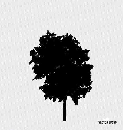 Tree silhouettes. Vector illustration.のイラスト素材
