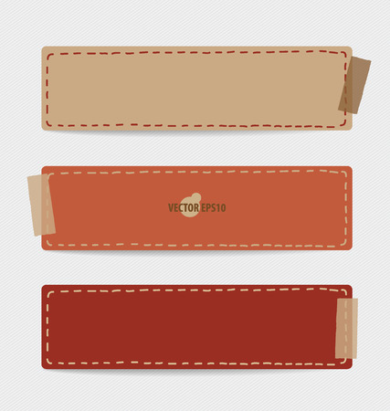 Vintage paper designs (note paper). Vector illustration.のイラスト素材