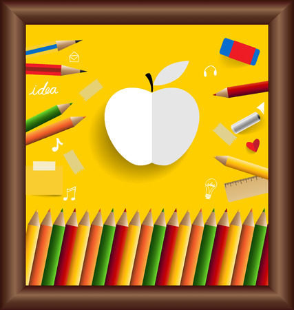 Welcome back to school, vector illustration.のイラスト素材
