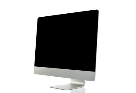 Computer display isolated on white background