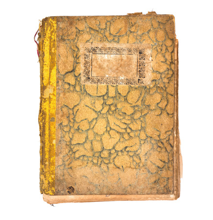 Vintage book on white backgroundの写真素材