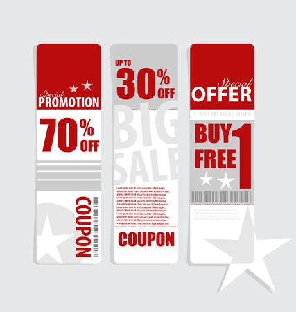 Price tag, sale coupon, voucher. Vintage Style template Design vector illustration.のイラスト素材