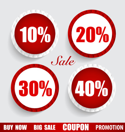 Sale Coupon, voucher, tag, sticker. Modern Style template Design vector illustration.のイラスト素材