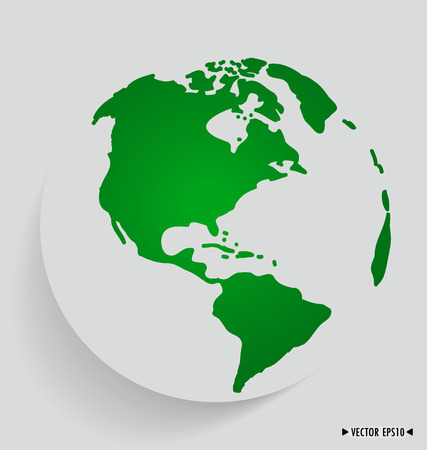 Modern globe. Vector illustration.のイラスト素材
