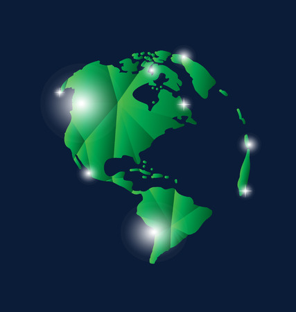 Modern globe. Vector illustration.のイラスト素材