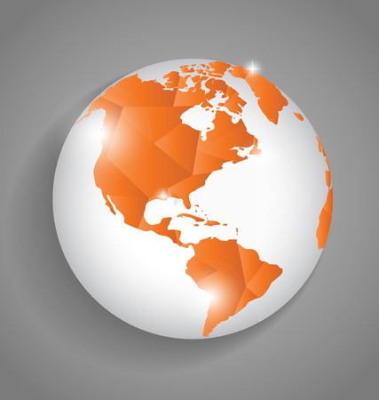 Modern globe design, vector illustration.のイラスト素材