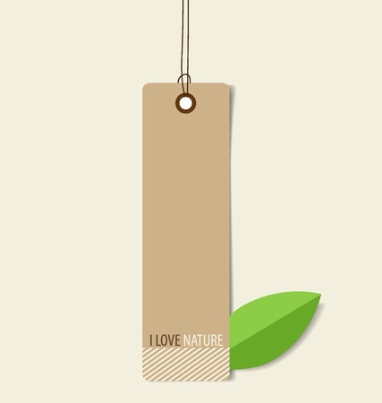 Nature banner, Eco organic labels and tags. Vector illustration.のイラスト素材