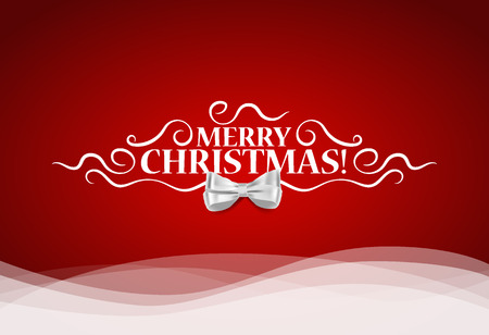 Christmas lettering greetings card, vector illustration.のイラスト素材