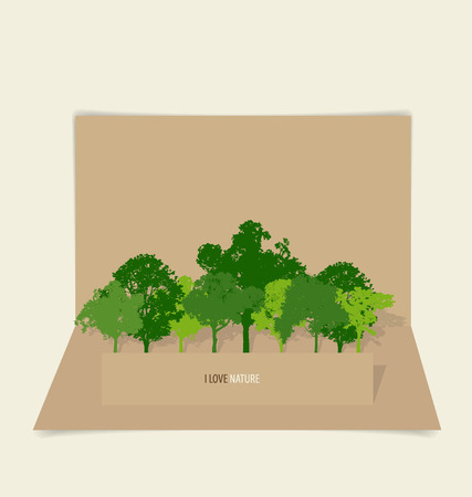 Green Eco Earth. Vector Illustration.のイラスト素材