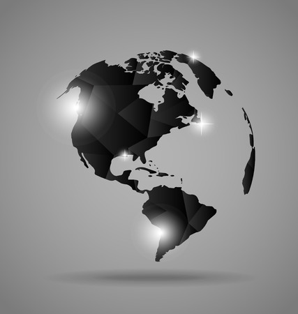 Modern globe design, vector illustration.のイラスト素材