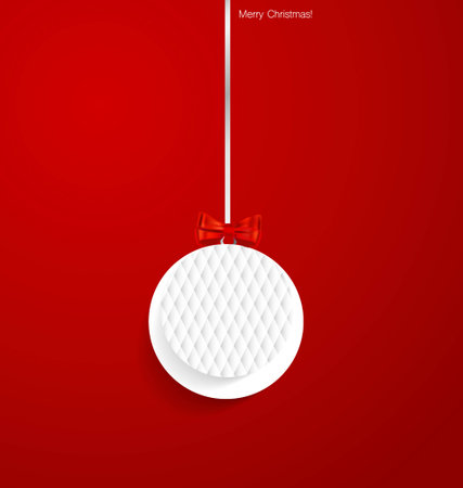 Christmas background with Christmas decorations. Vector illustration.のイラスト素材