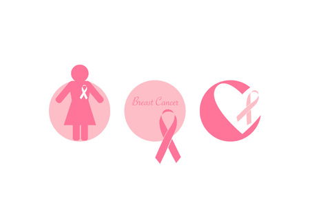 Breast Cancer Awareness cards design. Vector Illustration.のイラスト素材