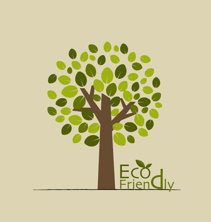 Abstract tree. Vector illustration.のイラスト素材