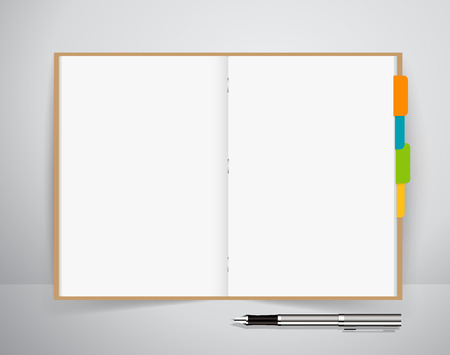 Paper sheet and Cute note papers, Business working elements for web design , mobile applications, social networks.のイラスト素材