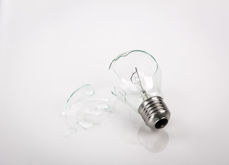 Broken light bulb