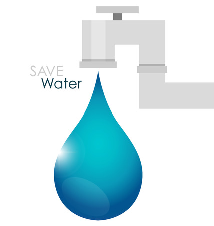 World water day concept with water drop. Vector illustration.のイラスト素材
