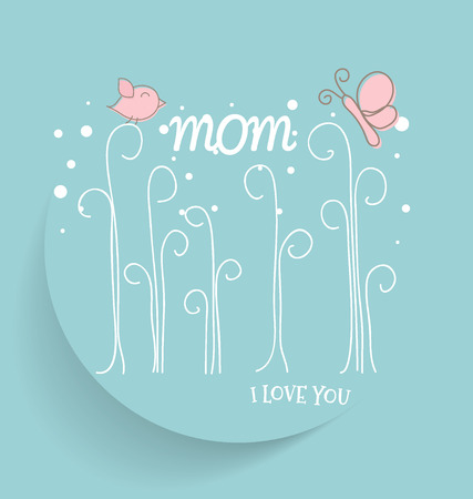 Happy Mother's Day. Vector illustration.のイラスト素材