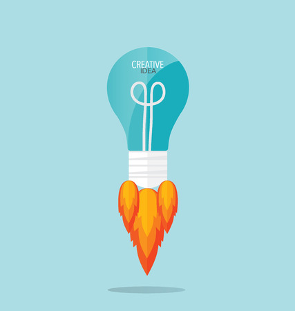 Light bulb with money coins and Money coins on hand. Modern Flat design vector illustration concept.のイラスト素材