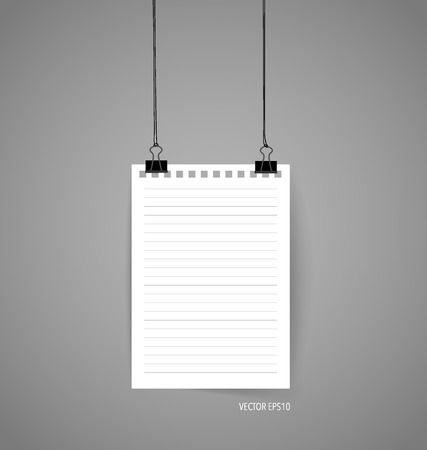 Empty note papers, ready for your message. Vector illustration.のイラスト素材