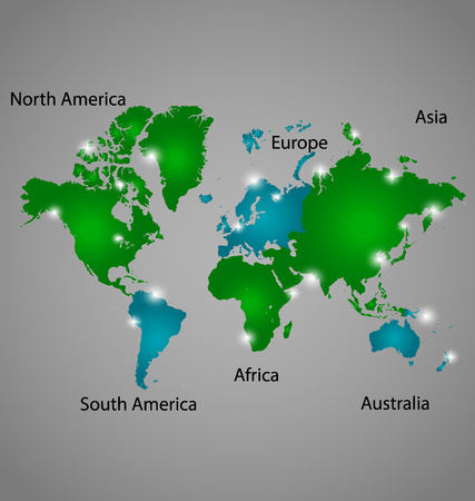 World map, vector illustration.のイラスト素材